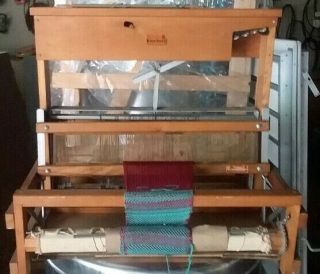 Vintage Nilus Leclerc Medico Tabletop Loom 22 " Weaving Width 4 Shaft Harness