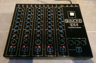 Simmons Sds 8 Vintage Drum Module And One Drum Pad.