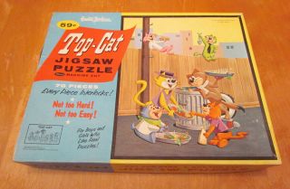 Top Cat Cartoon 1961 Jigsaw Puzzle By Whitman Complete Hanna Barbera
