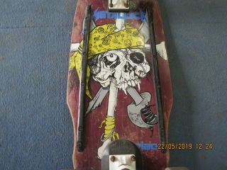 Zorlac Metallica Pirate Skull Complete Skateboard 1986 Vintage Powell Peralta Bo 8