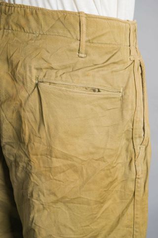 VTG WWII 1940 ' S KHAKI USN US Army Military Pants Blanket Lined 8