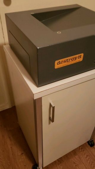 Ideal Garant Destroyit Paper Shredder W/ Cabinet - Great - Vintage Beast