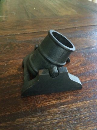 Vtg Cast Iron Civil War Miniature Military Mortar Cannon Mount Vernon Souvenir