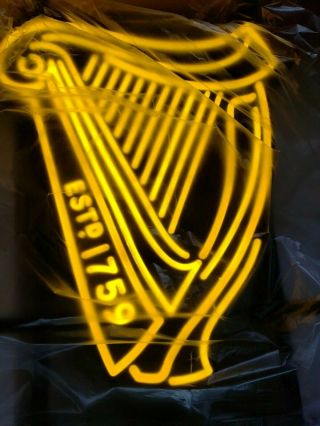 VTG GUINNESS IRISH PUB PRO MOTION AL BEER NEON LED PUB LIGHT BAR SIGN RARE 6