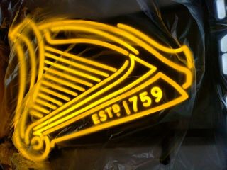 VTG GUINNESS IRISH PUB PRO MOTION AL BEER NEON LED PUB LIGHT BAR SIGN RARE 7