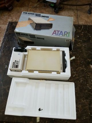 Vintage Atari Disk Drive 1050 Dual Density W/ Box 3