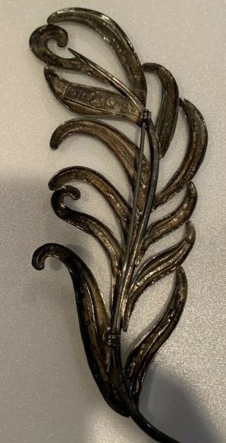 Vintage HECTOR AGUILAR Mexican 940 Silver PIN BROOCH Taxco 1940s 4