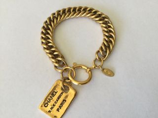 Rare Vintage Chanel Rue Cambon Charm Bracelet