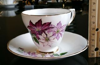 Vintage Floral Tea Cup And Saucer Bone China Made In England 2sets