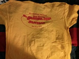 Grateful Dead 1976 Cow Palace Years Crew Shirt Xl Rare Vtg Htf