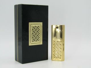 Vintage 1982 Guerlain Gold Tone Refillable Travel Perfume Atomizer