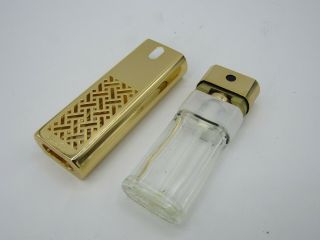 Vintage 1982 Guerlain Gold Tone Refillable Travel Perfume Atomizer 7
