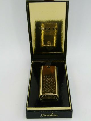 Vintage 1982 Guerlain Gold Tone Refillable Travel Perfume Atomizer 8