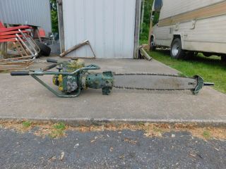 Vintage Mcculloch Two Man Chain Saw,  Good Compression,  36 In Bar,  For Restore