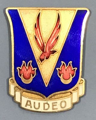 Wwii Army Air Corps 324th Fighter Group Dui Di Unit Crest Pb Nhm French Made