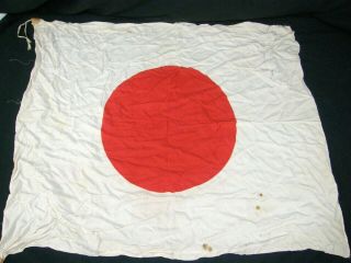 Ww2 Wwii Vintage Japanese Silk Flag 32 X 28 Inches