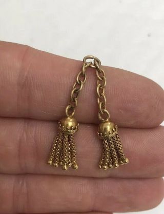 15ct Gold Victorian Tassels For Earrings/bracelet/charms