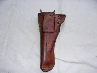 WW2 GI M1916 Leather Holster for M1911A1.  45 Pistols - - 1943 Date 2