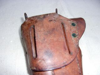 WW2 GI M1916 Leather Holster for M1911A1.  45 Pistols - - 1943 Date 3