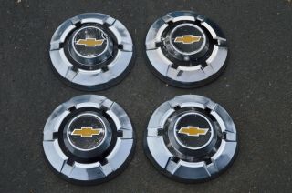 Vintage 1969 - 75 Chevrolet C20 Truck 3/4 Ton Stainless Dog Dish Hubcaps
