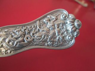 Rare - OLYMPIAN 1878 - TIFFANY - Solid STERLING 9 in WAFFLE SERVER - 3