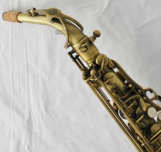 Professional TaiShan Alto Saxophone Antique Eb Sax High F Italian pad 10