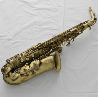 Professional TaiShan Alto Saxophone Antique Eb Sax High F Italian pad 2