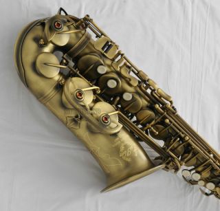 Professional TaiShan Alto Saxophone Antique Eb Sax High F Italian pad 4