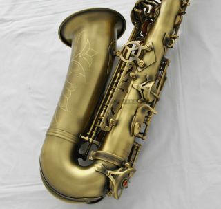 Professional TaiShan Alto Saxophone Antique Eb Sax High F Italian pad 8