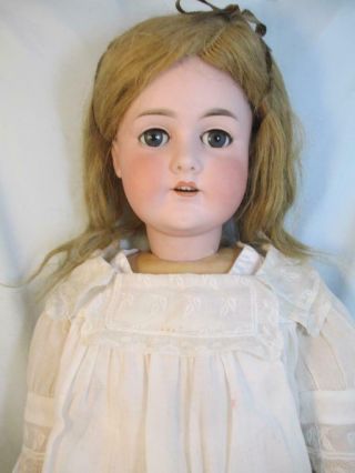 Antique German Bisque Doll CM Bergmann 1916 Blue Sleep Eyes Eyelashes 2