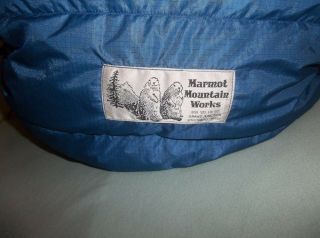 Marmot Mountain Ptarmigan Gore - Tex Goose Down Sleeping Bag Reg Usa Vintage