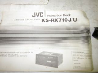 NOS Vintage 1980 ' s - 90 ' s JVC Car Stereo Cassette w/Equalizer Receiver KS - RX710J 3