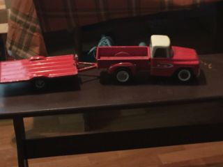 Vintage Tru Scale Truck And Trailer