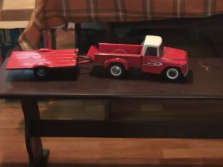 Vintage Tru Scale Truck And Trailer 2