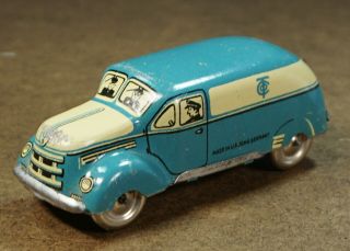 Rare Vintage 1940s Tippco Tin Wind - Up Military Limosine Van Car Tipp&co Tco