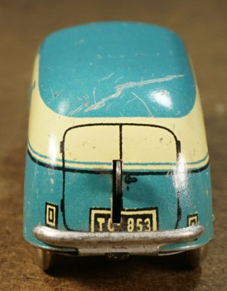 Rare Vintage 1940s TIPPCO Tin Wind - up MILITARY LIMOSINE Van Car Tipp&Co TCO 6