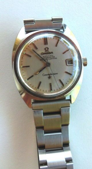 Omega Constellation Chronometer Stainless Steel Wristwatch,  Circa 1968