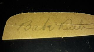 Vintage Babe Ruth Cut Autograph,  Appraised By Heritage (
