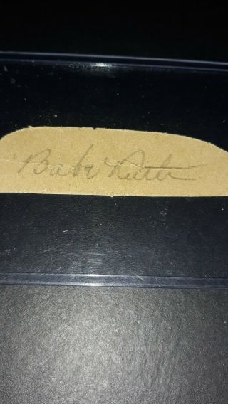 VINTAGE BABE RUTH CUT AUTOGRAPH,  Appraised by Heritage ( 2
