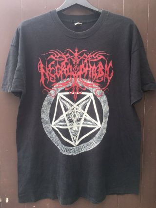 Vtg Necrophobic T Shirt Blackened Death Metal Mayhem 1burzum Emperor Darkthrone