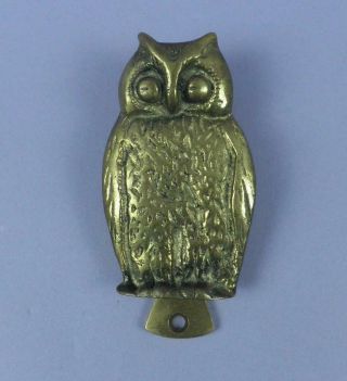 Vintage Brass Owl Door Knocker