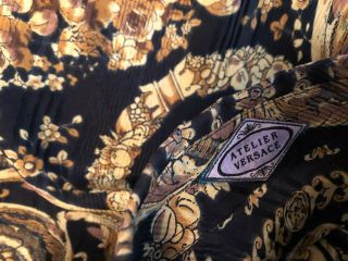 Vintage Gianni Atelier Versace Silk Borocco Shirt Size 44 8