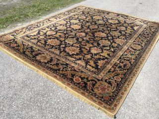 8’8x10’ Karastan Antique Legends Agra - Black 100 Rug Carpet