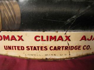 Ex Rare Antique Embossed Tin Sign 