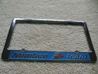 Vintage Chevrolet Number 1 License Plate Frame