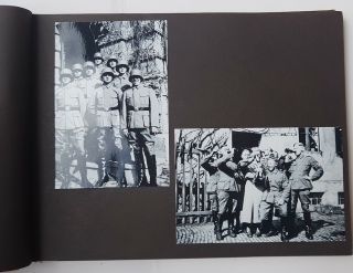 WW2 GERMAN WEHRMACHT ARMY SOLDIER ' S 39 PHOTOS ALBUM GUN HELMET GAS MASK TRUCK 6