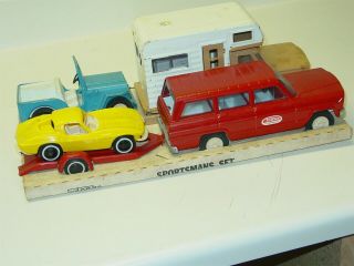 Vintage Tonka Mini Sportsman Set,  Pressed Steel,  No.  102 4