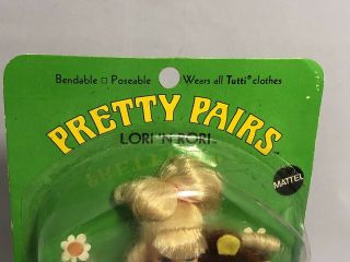 1969 Vintage Mattel Pretty Pairs Lori ' N Rori Dolls In Package 4