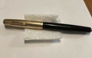 Vintage Parker 51 Vacumatic Double Jewel Fountain Pen 1/8 14 Kt Gold Filled 1950