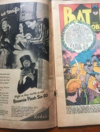Vintage 1946 Dec - Jan DC Comics Batman No.  38 Penguin Golden Age Detective Comics 3